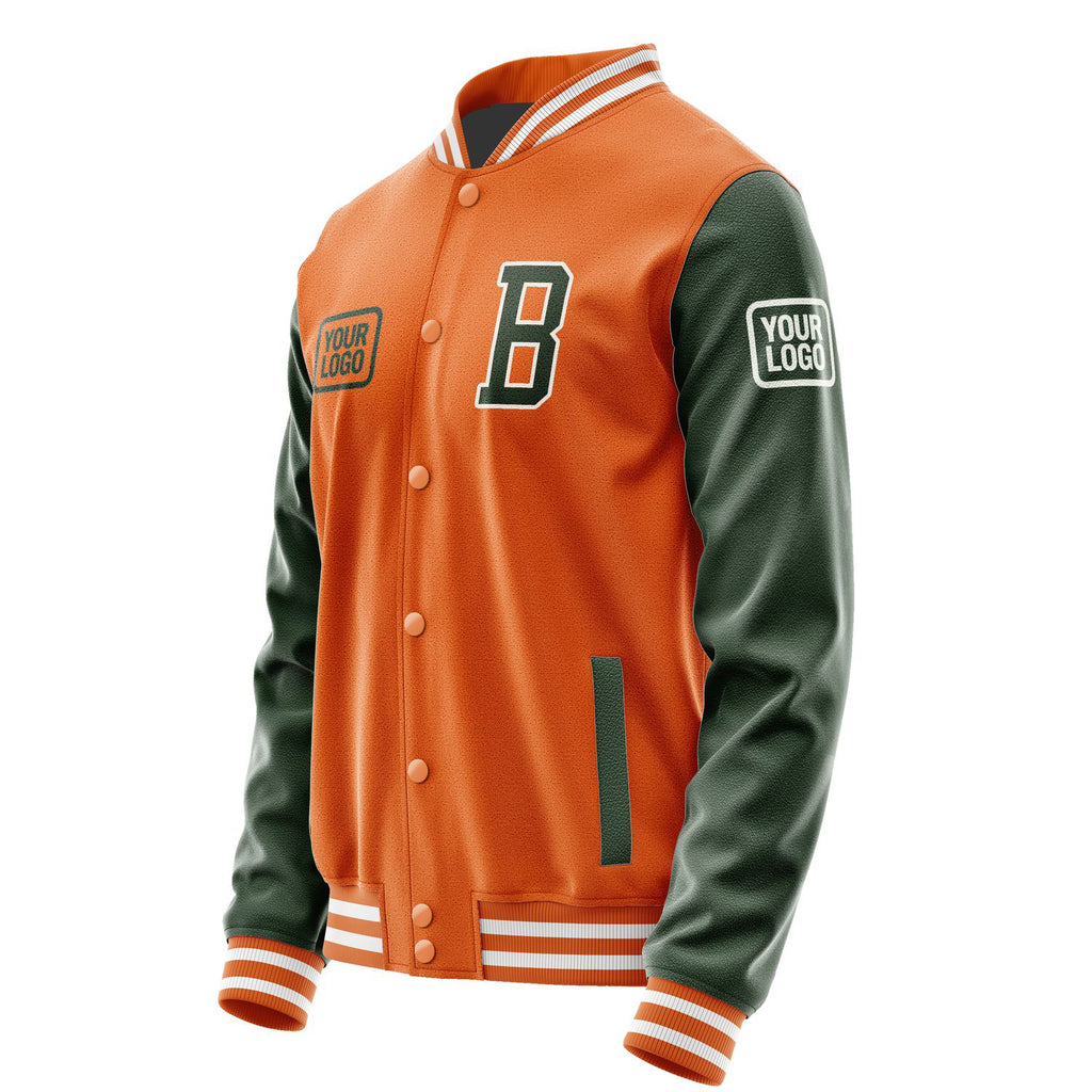 Custom Orange Dark Green Jacket JA282806281818060618