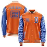Custom Orange Sky Blue Jacket