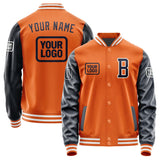 Custom Orange Navy Jacket