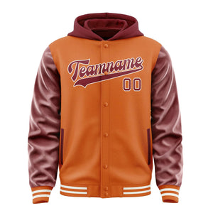 Custom Orange Crimson Red Jacket