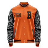Custom Orange Black Jacket JA282817281717171717