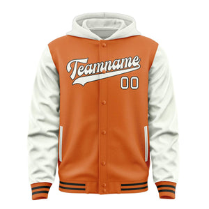 Custom Orange White Jacket