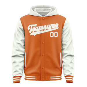 Custom Orange White Jacket