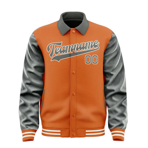 Custom Orange Dark Grey Jacket