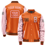 Custom Orange Light Pink Jacket