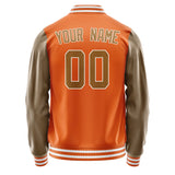 Custom Orange Khaki Jacket JA2828222818B31822