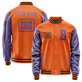 Custom Orange Light Purple Jacket