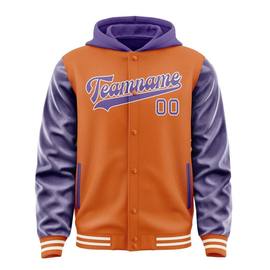 Custom Orange Light Purple Jacket