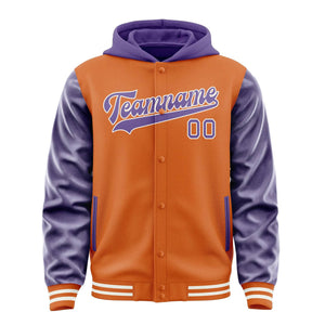 Custom Orange Light Purple Jacket