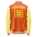 Custom Orange Light Yellow Jacket JA282826281818262618