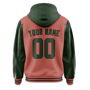 Custom Copper Rose Dark Green Jacket