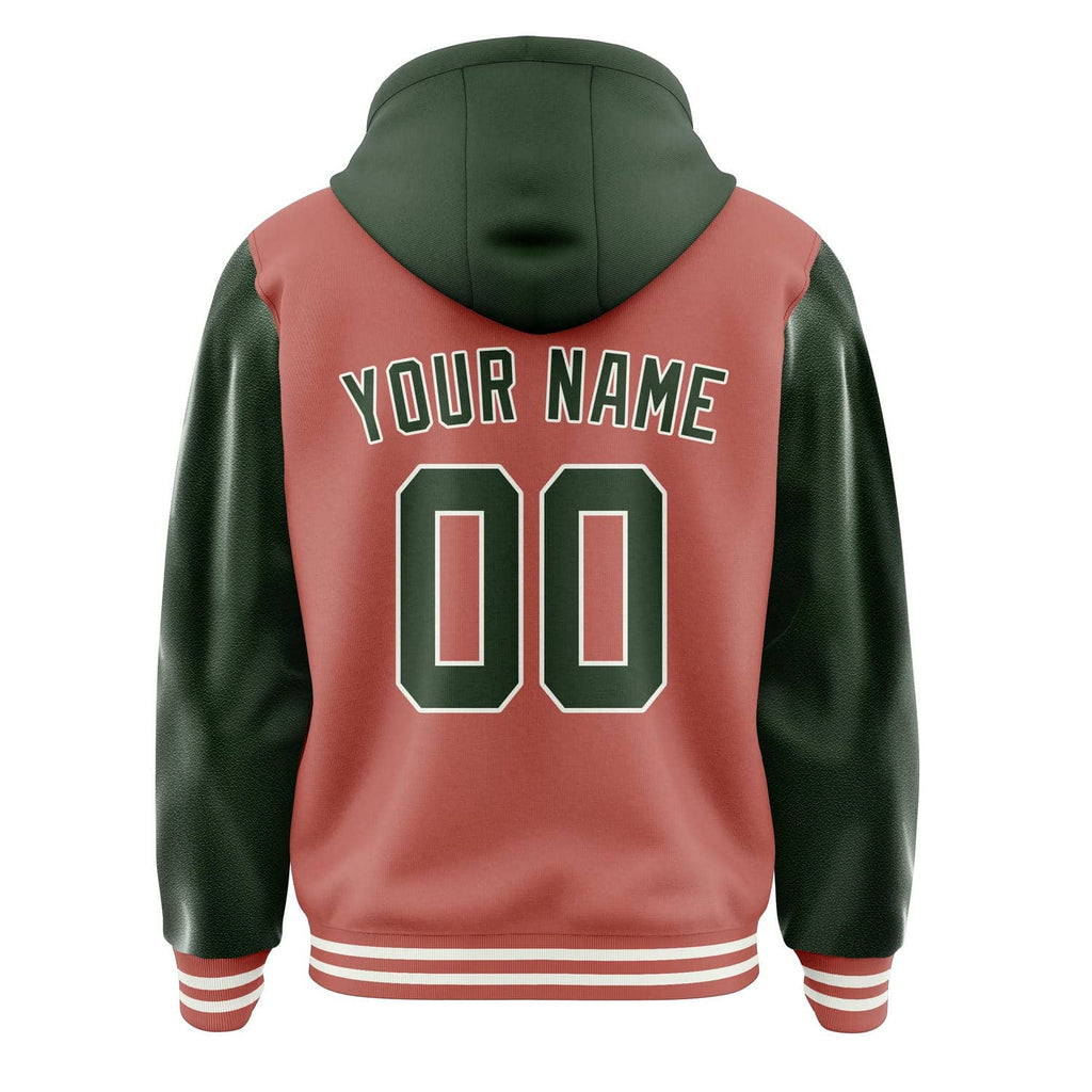 Custom Copper Rose Dark Green Jacket