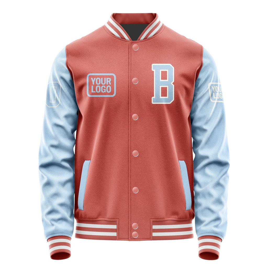 Custom Copper Rose Light Blue Jacket JA292908291818080818