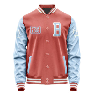 Custom Copper Rose Light Blue Jacket JA292908291818080818
