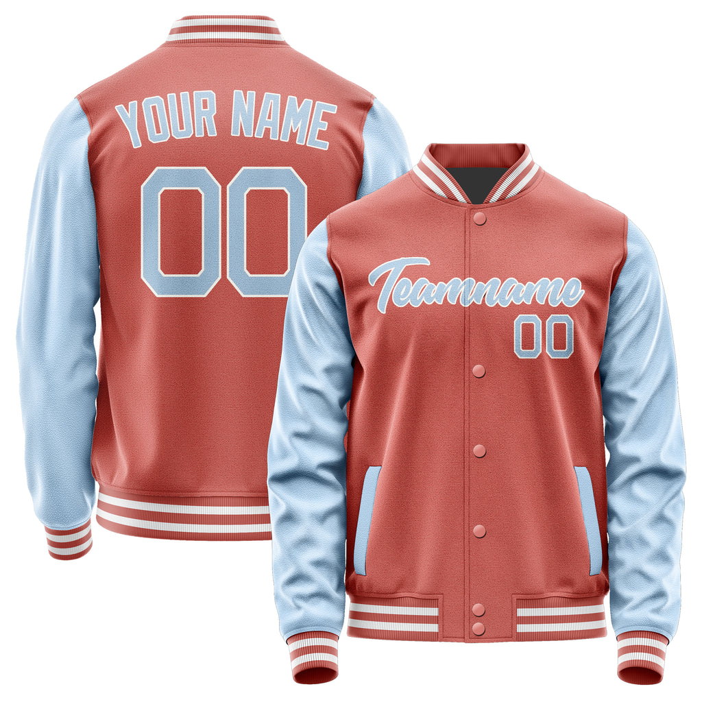 Custom Copper Rose Light Blue Jacket JA2929082918B21808
