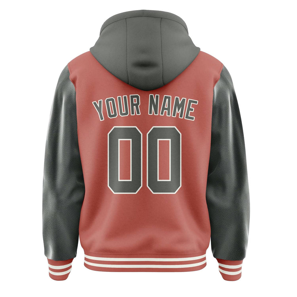 Custom Copper Rose Dark Grey Jacket
