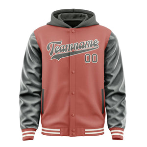 Custom Copper Rose Dark Grey Jacket