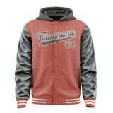 Custom Copper Rose Dark Grey Jacket