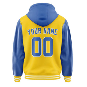 Custom Gold Sky Blue Jacket