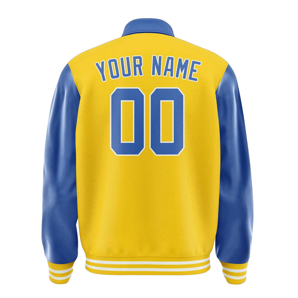 Custom Gold Sky Blue Jacket