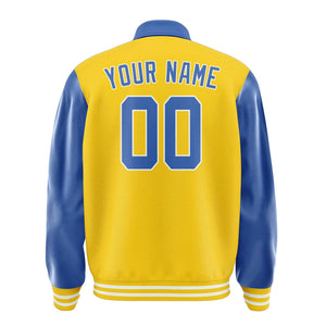 Custom Gold Sky Blue Jacket