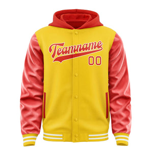 Custom Gold Orange Red Jacket