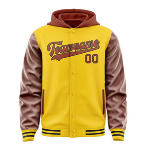 Custom Gold Coral Red Jacket