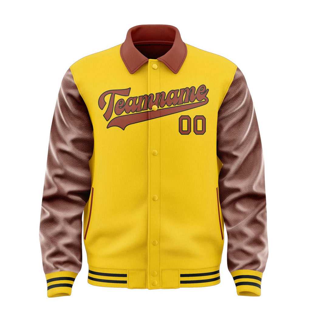Custom Gold Coral Red Jacket