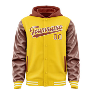Custom Gold Coral Red Jacket