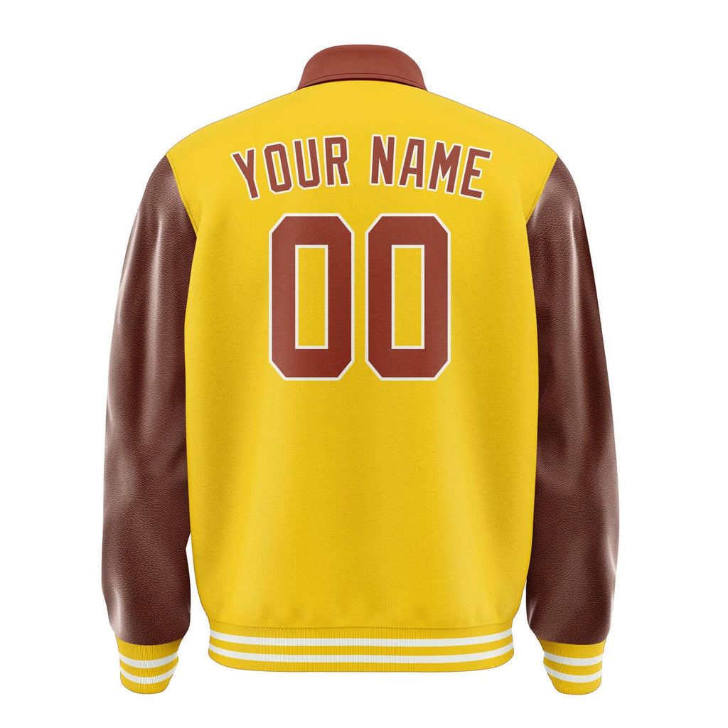Custom Gold Coral Red Jacket