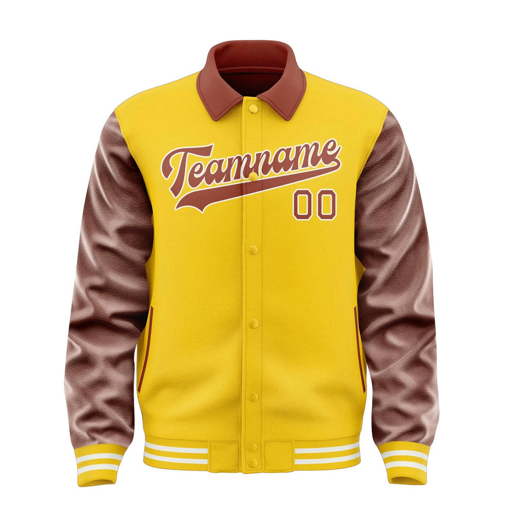 Custom Gold Coral Red Jacket