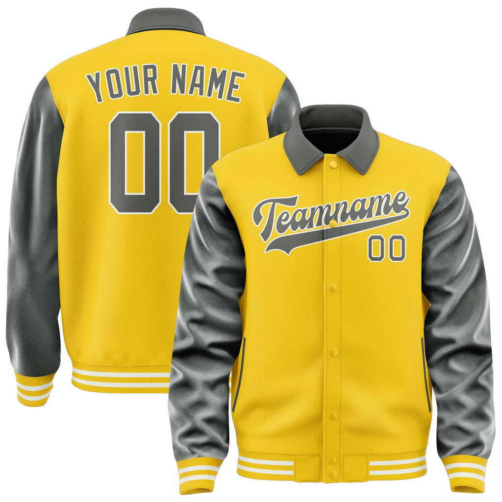 Custom Gold Dark Grey Jacket