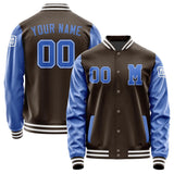 Custom Brown Sky Blue Jacket