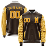 Custom Brown Yellow Jacket