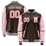 Custom Brown Light Pink Jacket