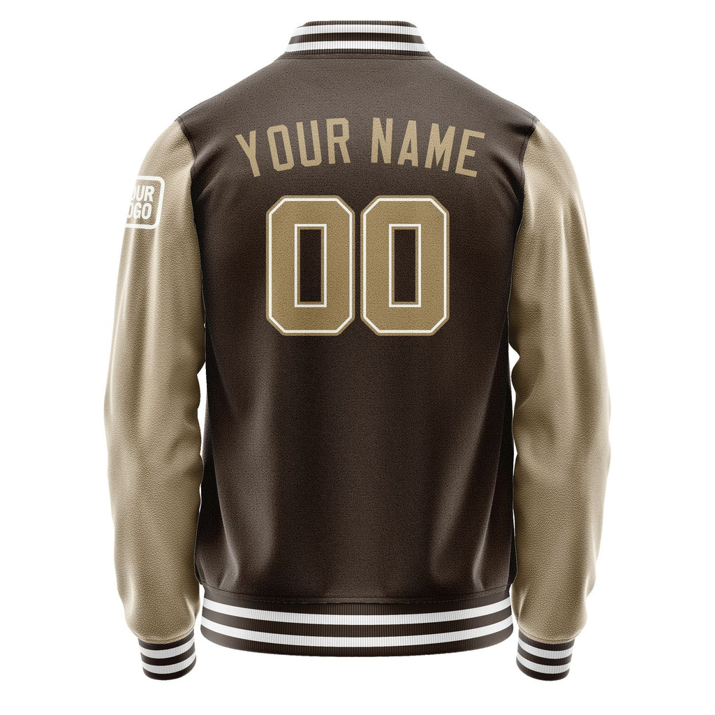Custom Brown Light Khaki Jacket Jb0101250118251818