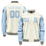 Custom Cream Light Blue Jacket