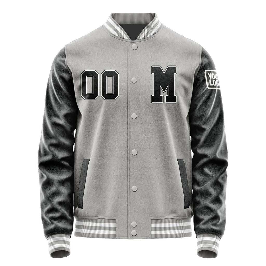 Custom Gray Black Jacket Jb0404170418171818