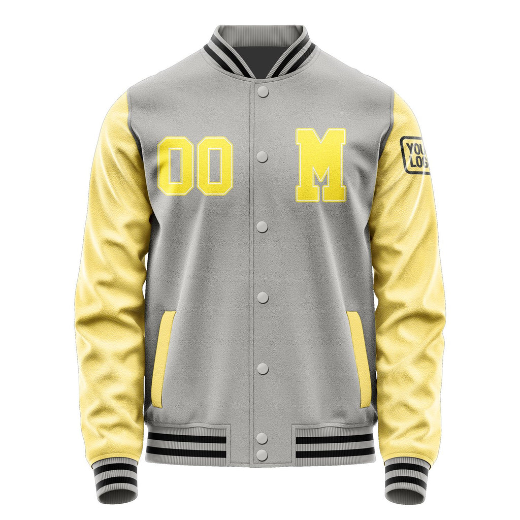Custom Gray Light Yellow Jacket Jb0404260417261817