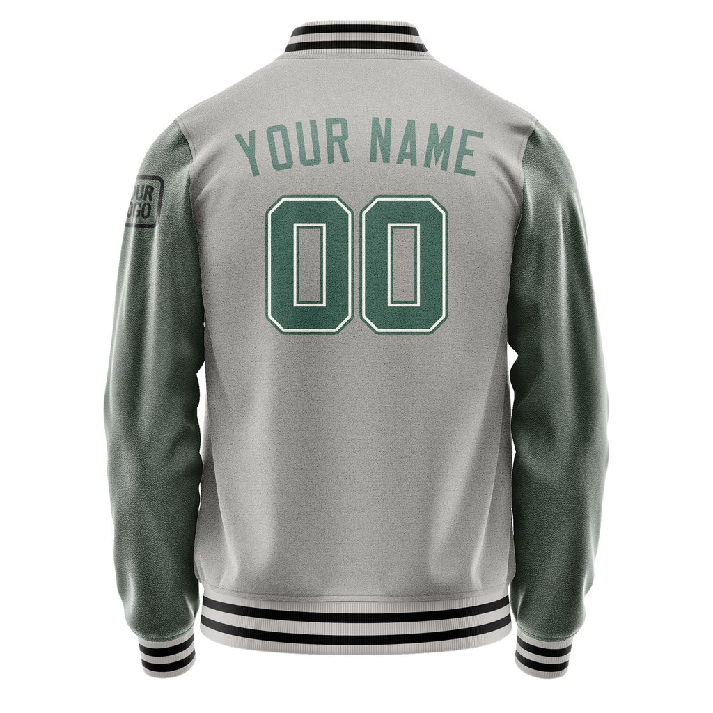 Custom Gray Blue Green Jacket Jb0404270417271817