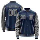 Custom Blue Dark Grey Jacket