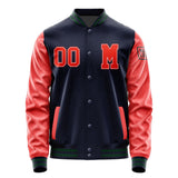 Custom Navy Orange Red Jacket Jb1111121105121817