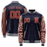 Custom Navy Coral Red Jacket
