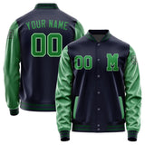 Custom Navy Emerald Green Jacket