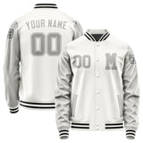 Custom White Gray Jacket