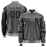 Custom Dark Grey Black Jacket
