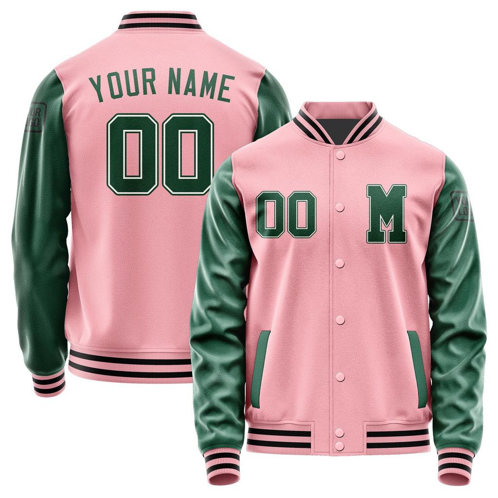 Custom Light Pink Green Jacket Jb2121052117051817