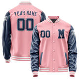 Custom Light Pink Blue Jacket
