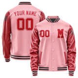 Custom Light Pink Red Jacket