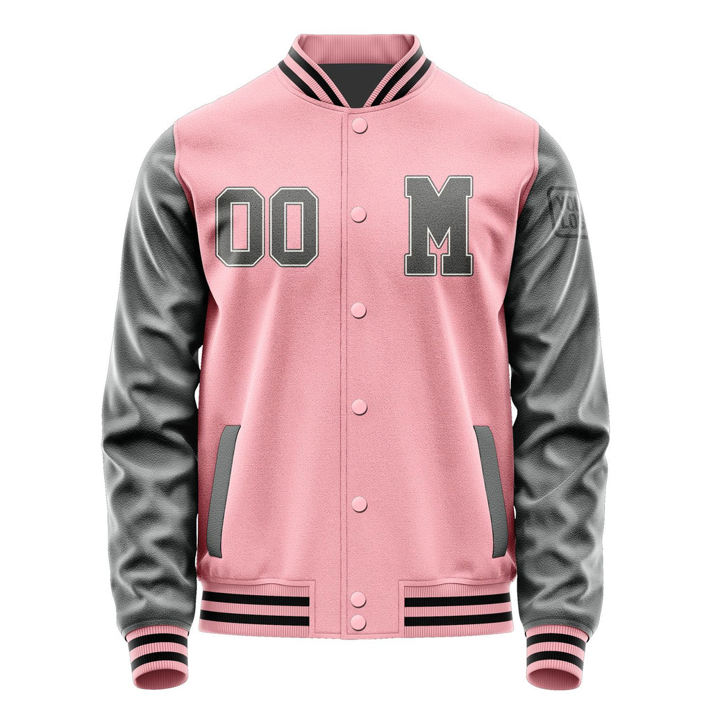 Custom Light Pink Dark Grey Jacket Jb2121202117201817